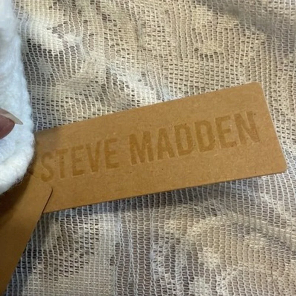 NEW NWT $20 STEVE MADDEN BEIGE KNIT E-Z TAP LONG CUFF GLOVES WOMEN'S ONE SIZE OS